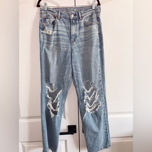 American Eagle Super High Rise Jean Destroyed 10